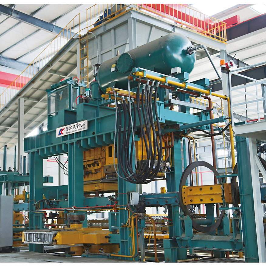 Static Pressure Automatic Moulding Line Of Green Sand Casting